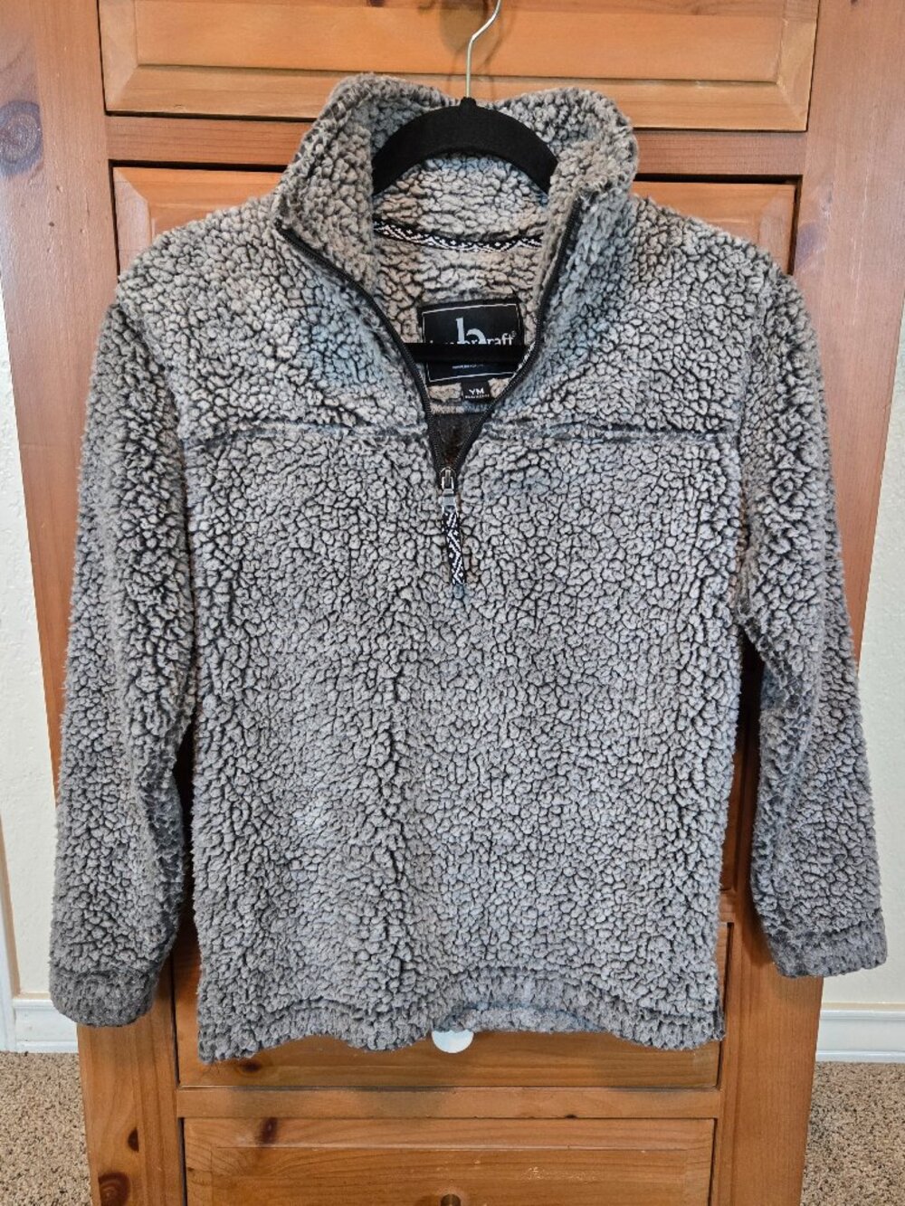 Boxer Craft Gray Fleece Pullover size Medium